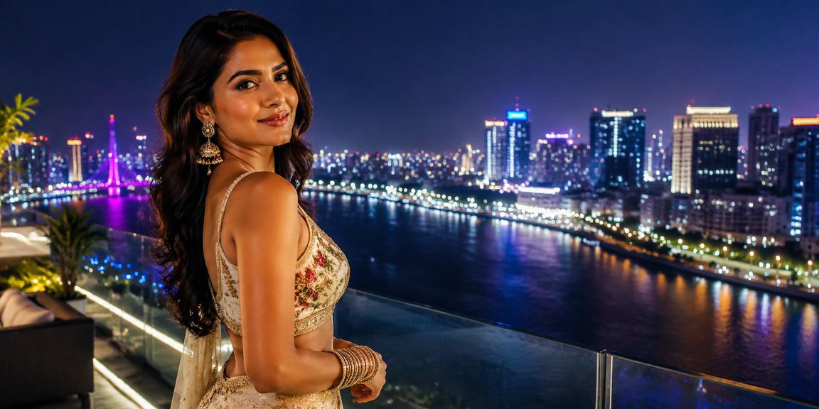 Slots gaming night scenes in Ahmedabad riverfront with neon lights and crowd